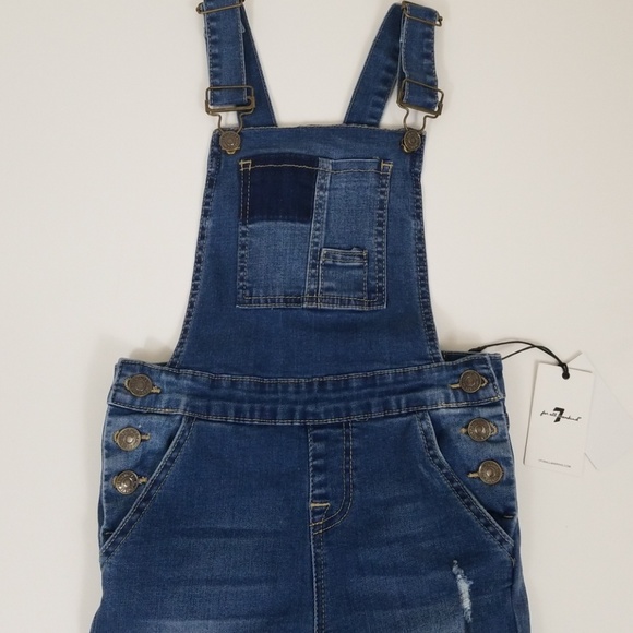 7 for all mankind Overall Patch Destroyed Jeans C2 - Picture 3 of 6